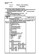 Giáo án Tiếng Anh Lớp 10 - Unit 13 Films and cinema - Nguyễn Văn Tạo